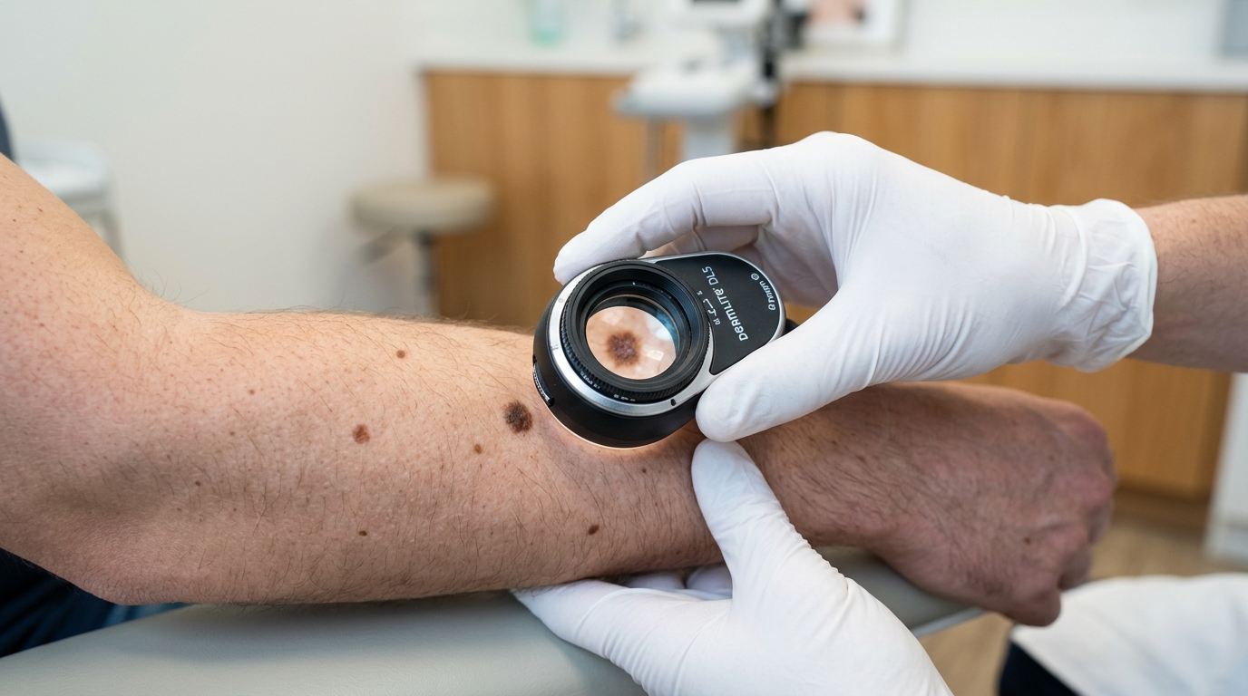Revisión dermatoscópica de lunares en el consultorio Artemis