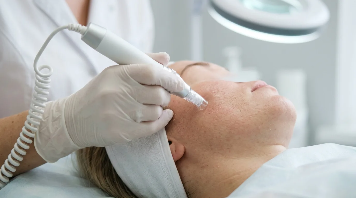 Procedimiento de microneedling facial