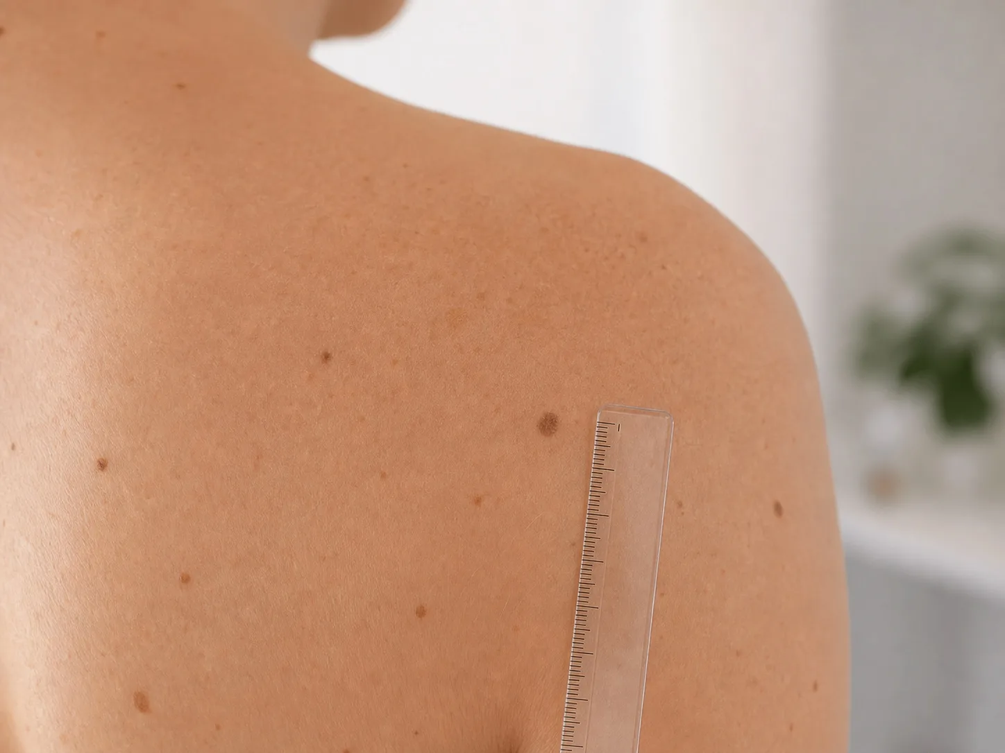 Lunar revisado con dermatoscopio